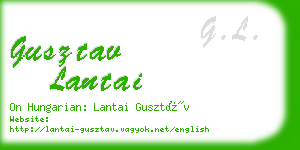gusztav lantai business card